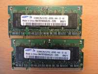 Memória RAM 2x512MB + 256MB