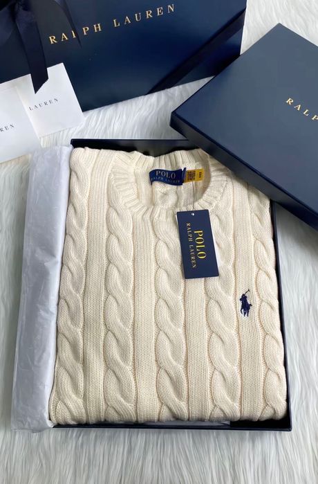 Sweter Ralph Lauren męski wełna kaszmirowa.
