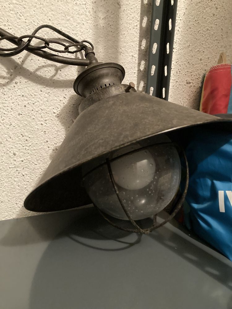 Candeeiro suspenso vintage industrial