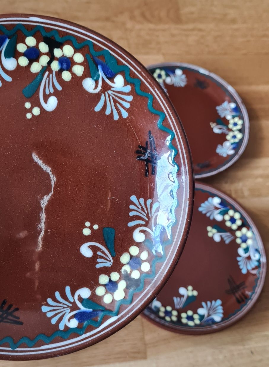Talerze rustykalne porcelit