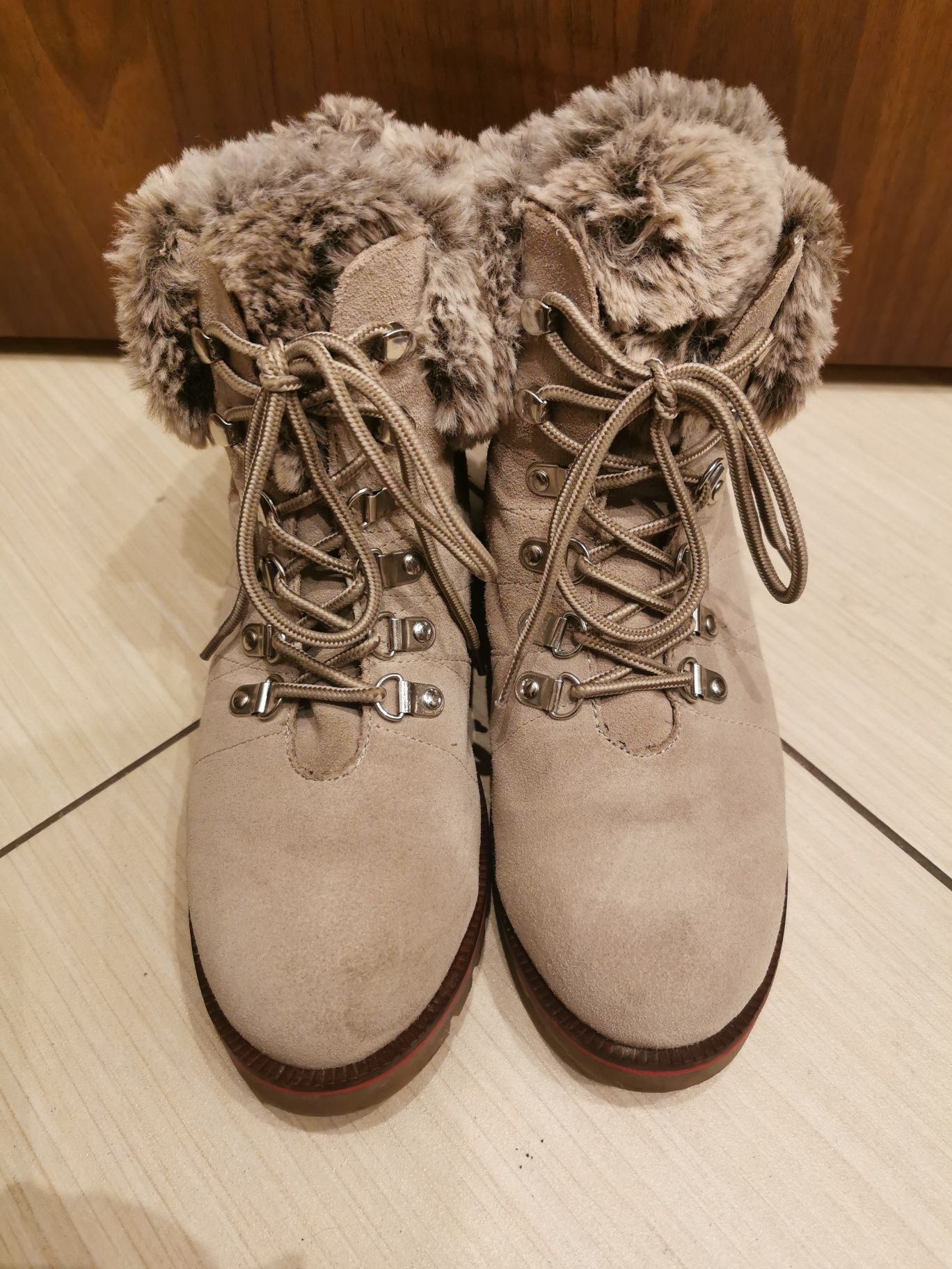 Caprice śniegowce, buty zimowe Tex
