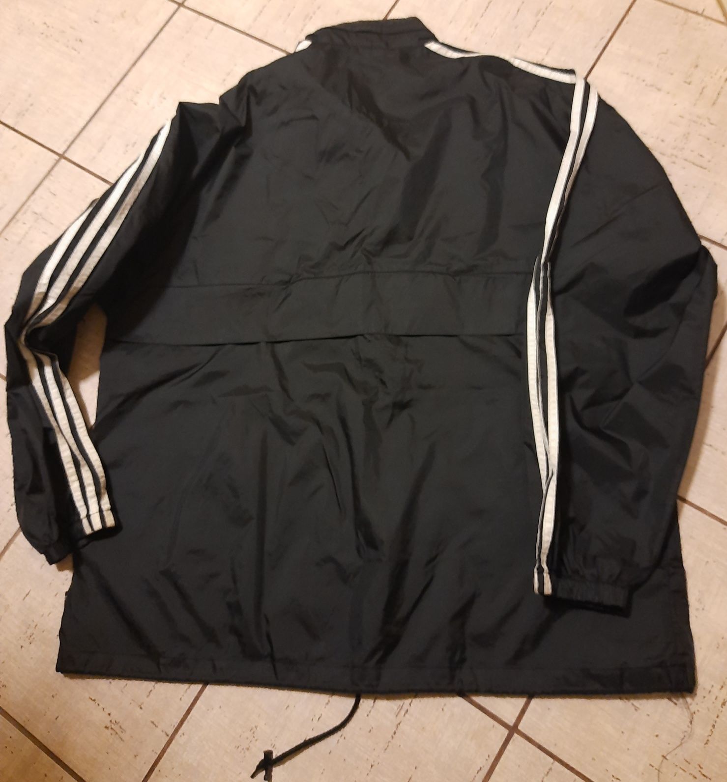 Kurtka czarna adidas przeciwdeszczowa XL