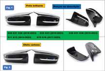 Capas espelho retrovisor BMW série G modelos 3, 4, 5, 7, 8