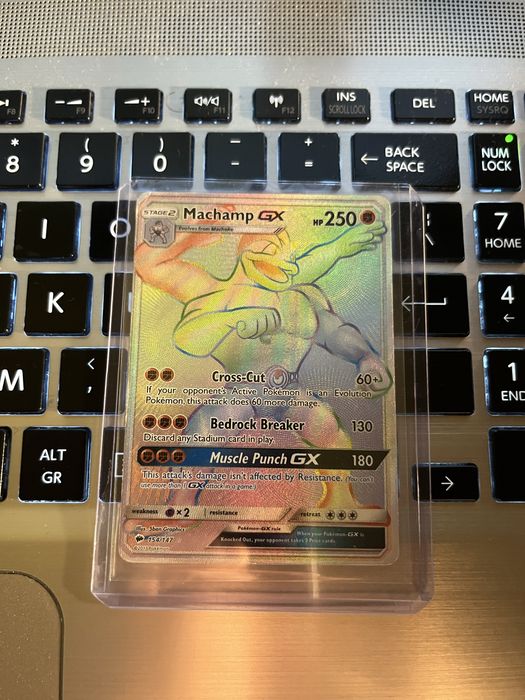 Karty pokemon oryginalne starsze Machamp Gx rainbow secret rare