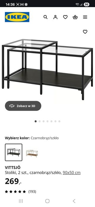 Stolik kawowy Ikea