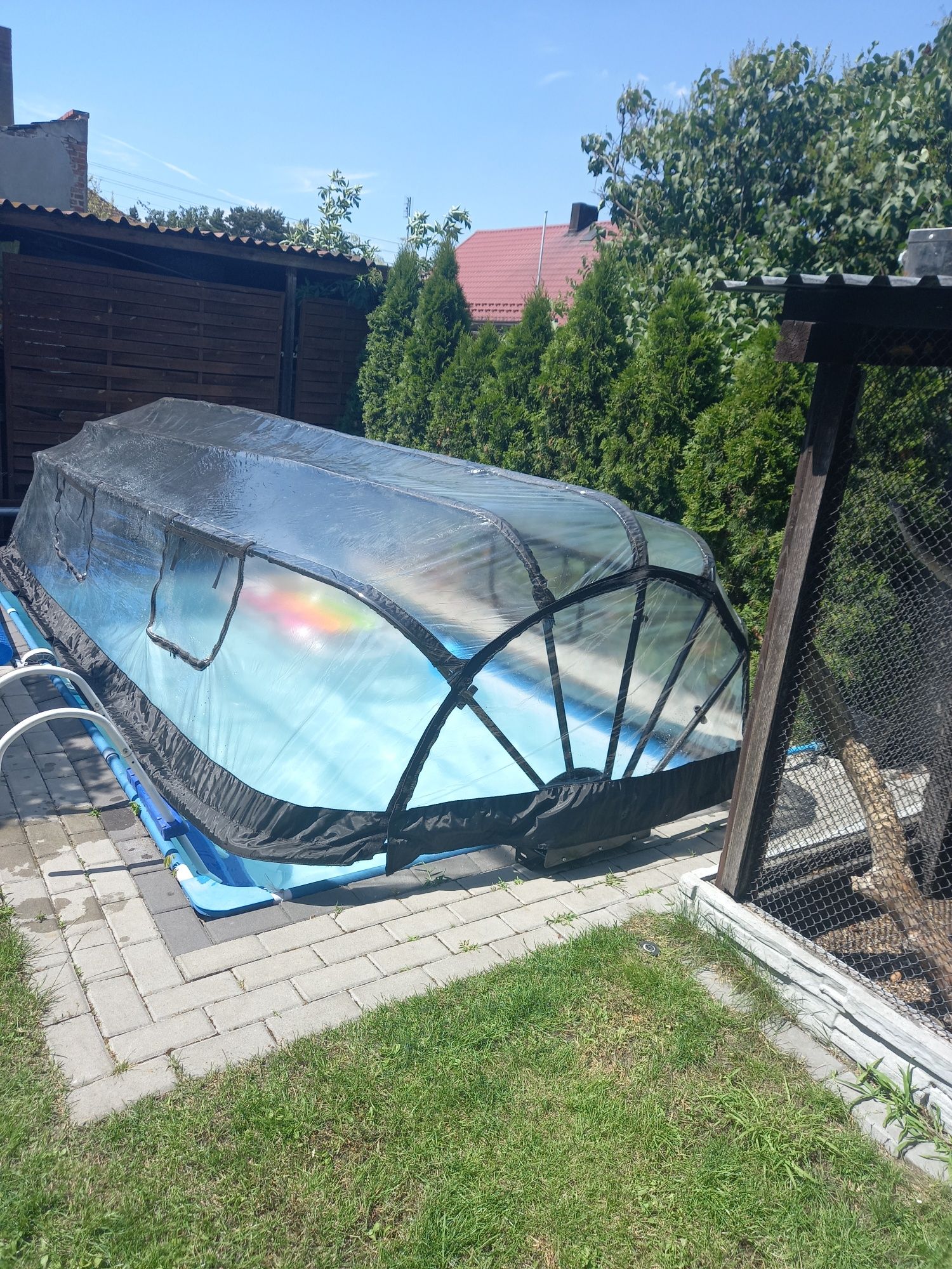 Kopuła zadaszenie na basen stelażowy 4x2m