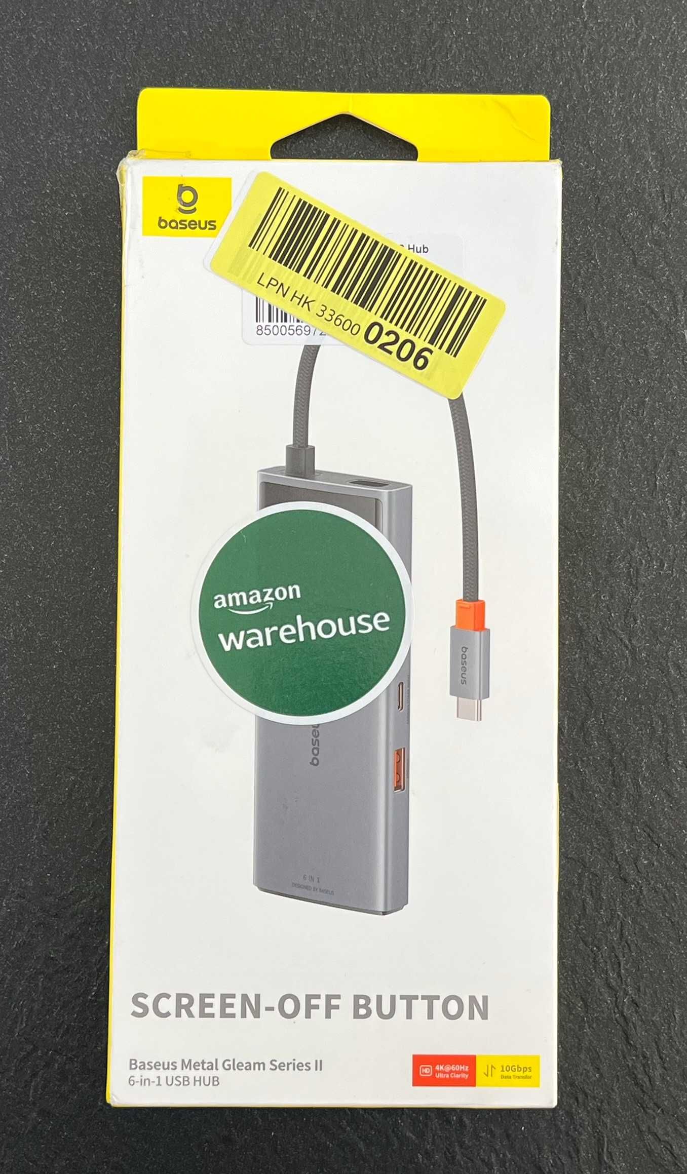 Baseus Hub 6 in 1 Usb C 4K 60 Hz HDMI