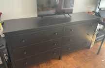 Comoda 6 gavetas, preta, koppang ikea