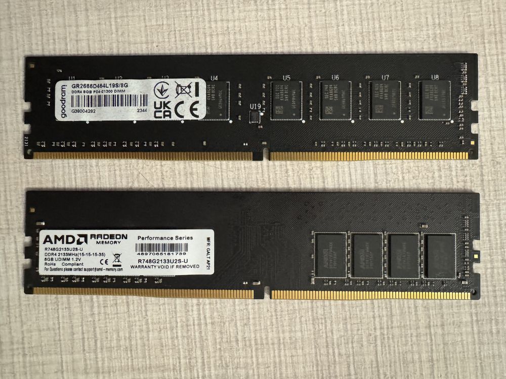 Оперативная память ddr4 8gb x2