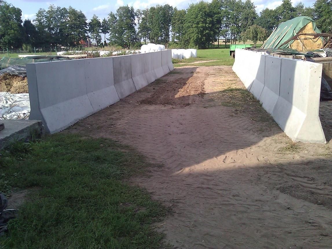 Silos przegroda zbożowa sciana oporowa dla obornika kruszyw