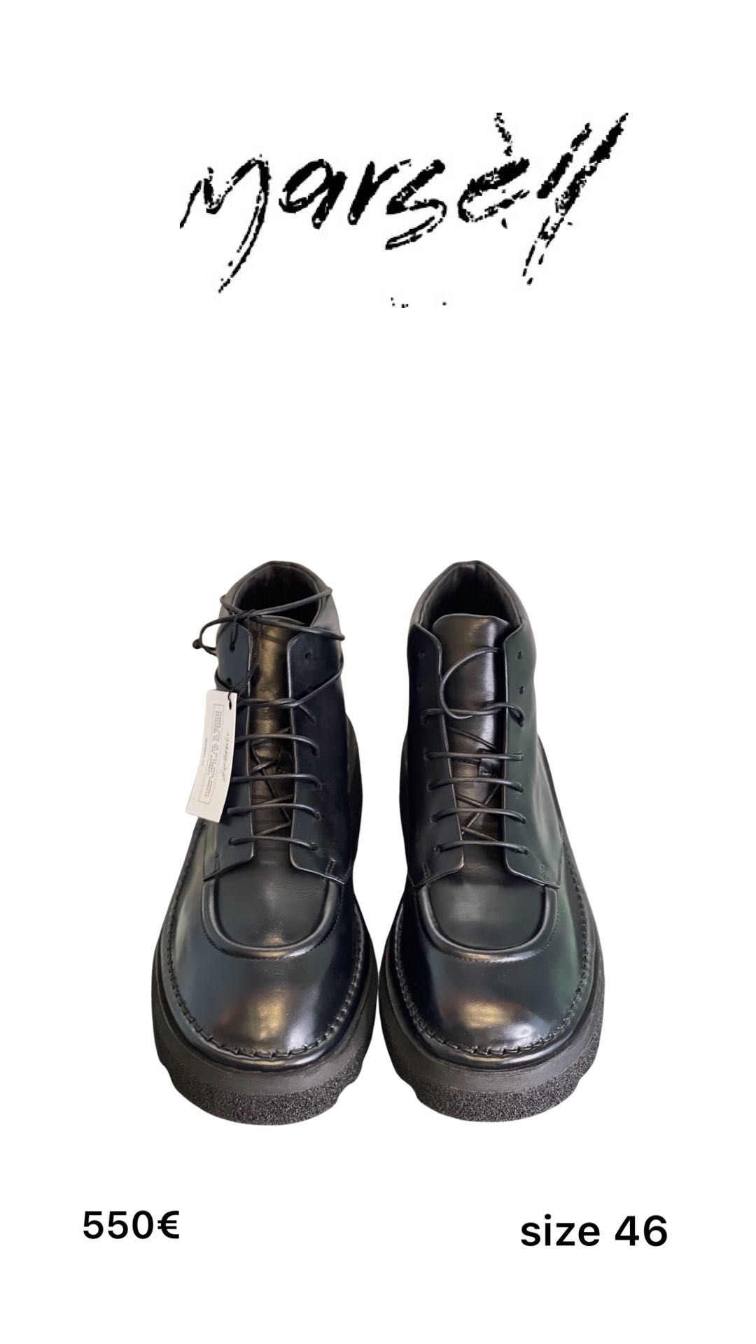 Продам чоловічі чоботи від італійського бренду Marsell (оригінал)
