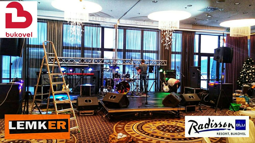 Оренда звук світло сцена лед екран Буковель