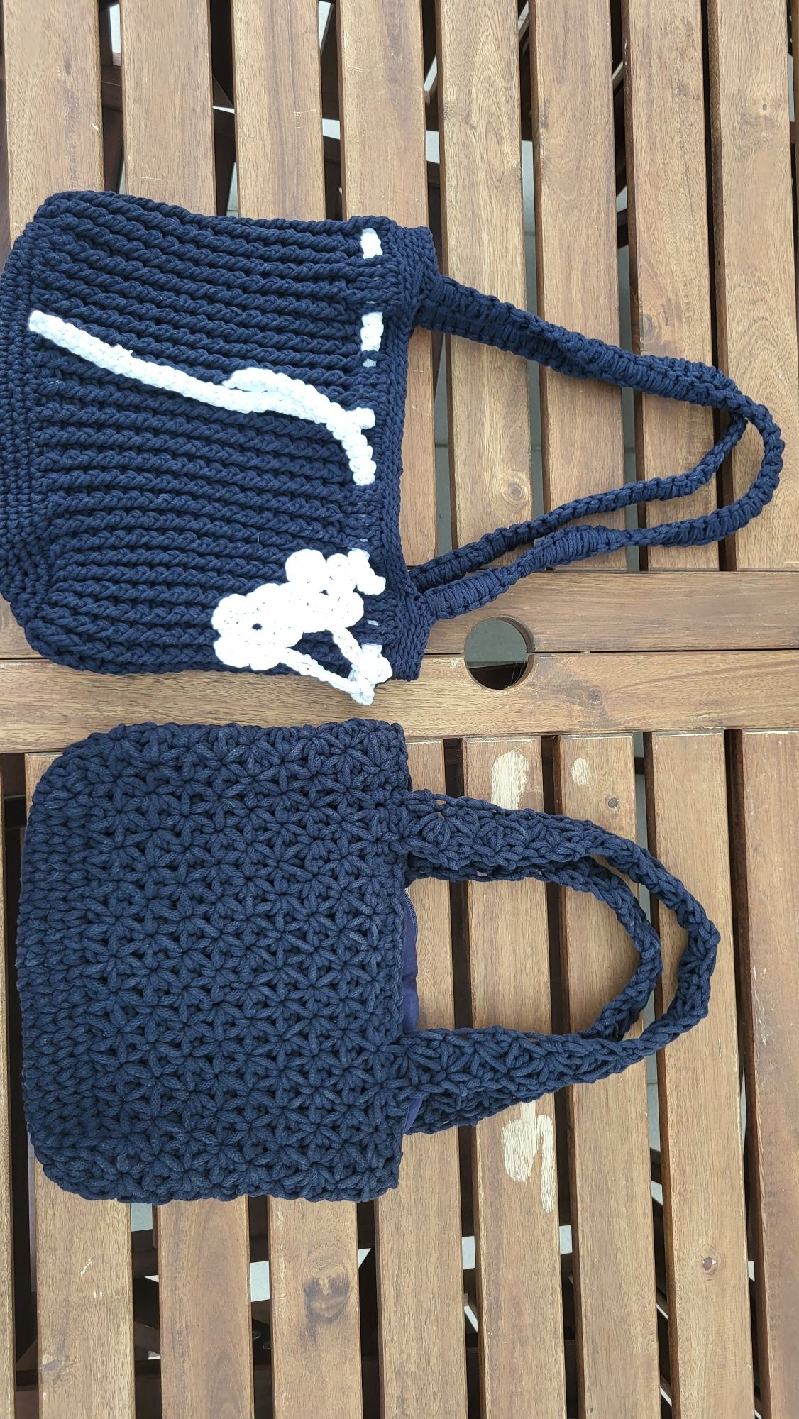 Handmade torebka ze sznurka bawełnianego shopper