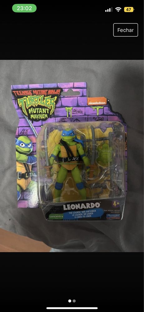 Lote de 3 figuras de tartarugas ninjas caos mutante