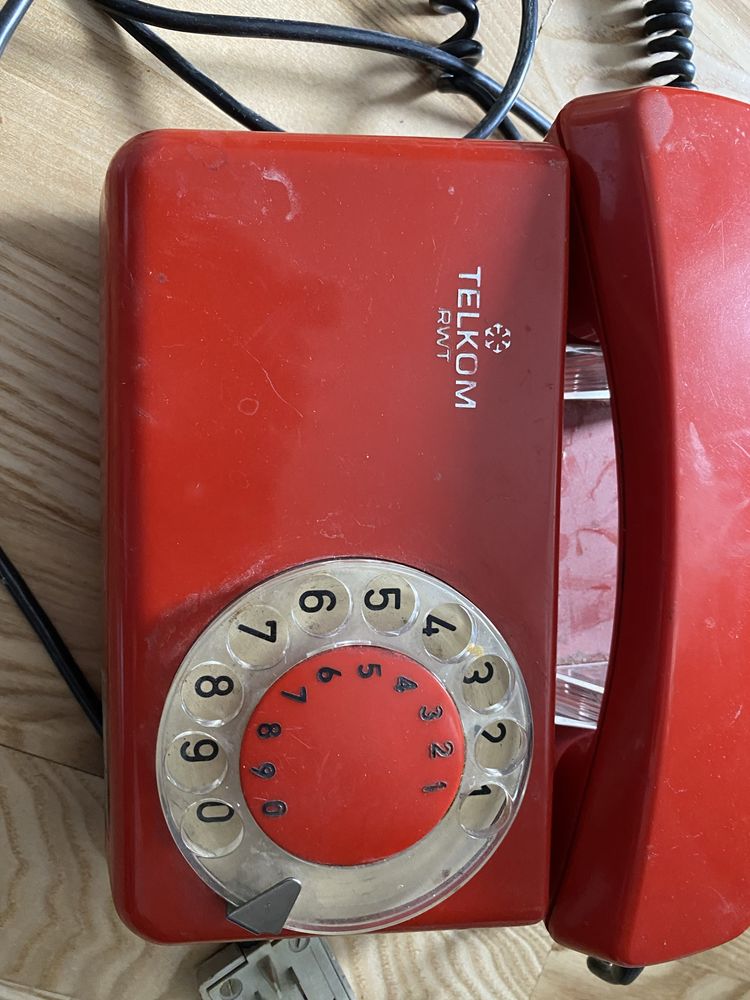 Telkom rwt tulipan telefon stacjonarny prl vintage