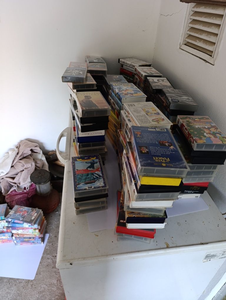 Lote +170 vhs cassetes