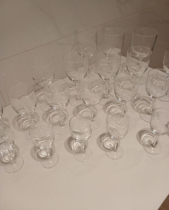 Copos Cristal D ' arc com retalho decorativo