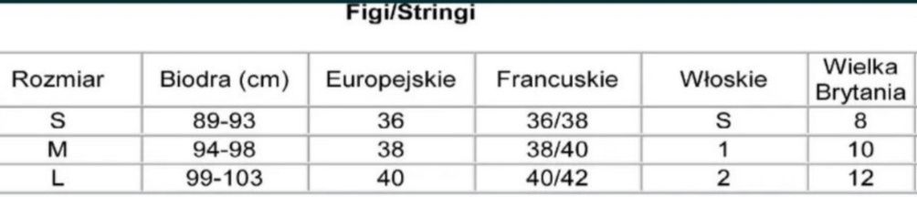 Stringi Róża Euterpe czarne XL