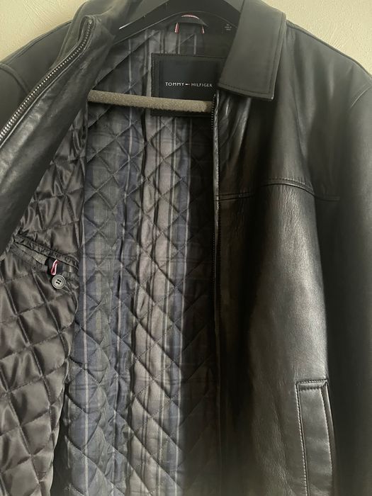 Мужская кожаная куртка Tommy Hilfiger
