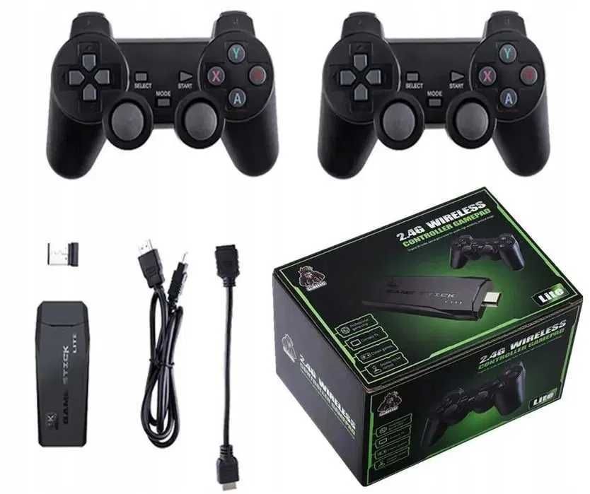 GRA TELEWIZYJNA 20 000 GIER 2 Pady HDMI Konsola Stick Prezent PS1