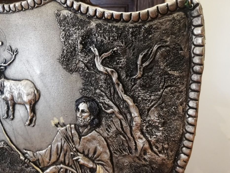 Pięky ryngraf Święty Hubert patron myśliwych