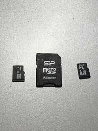 SD перехідник та дві miniSD карти