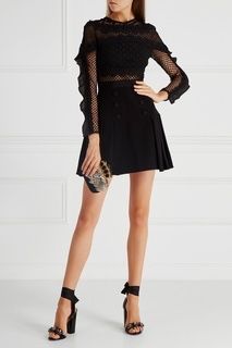 Платье self portrait Платье сетчатыми вставками