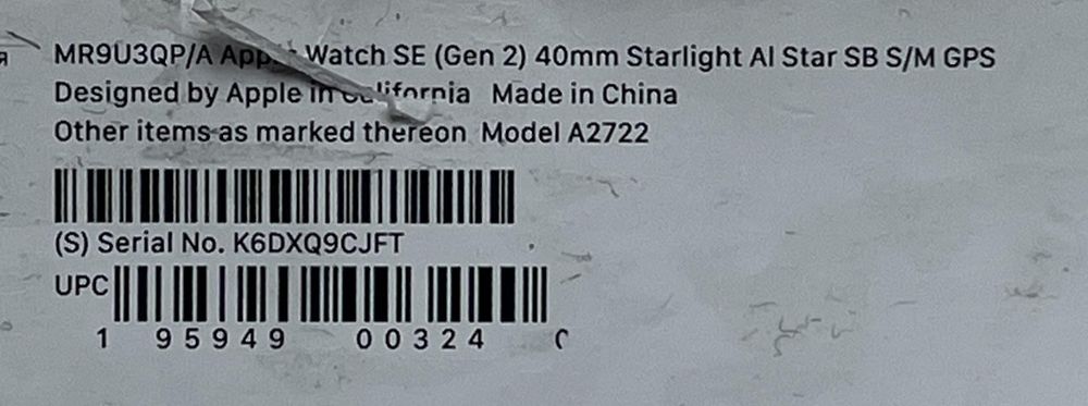 OUTLET Apple Watch SE 2gen 40mm Nieaktywowany FV23% PL GW