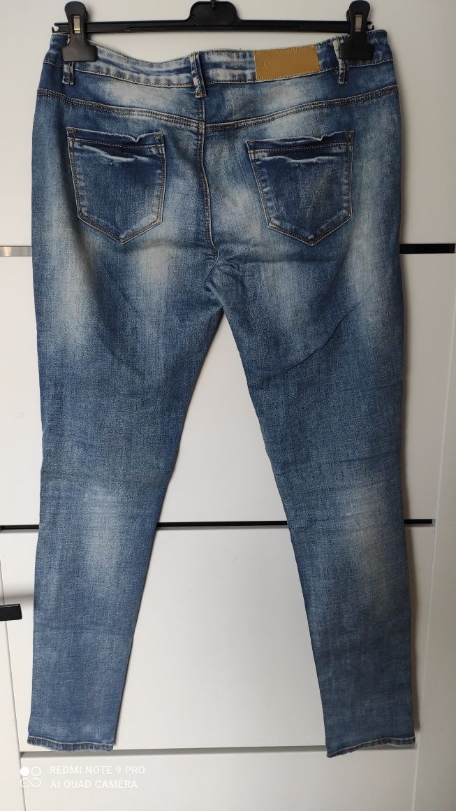 Spodnie jeansowe rurki rozm.40-42