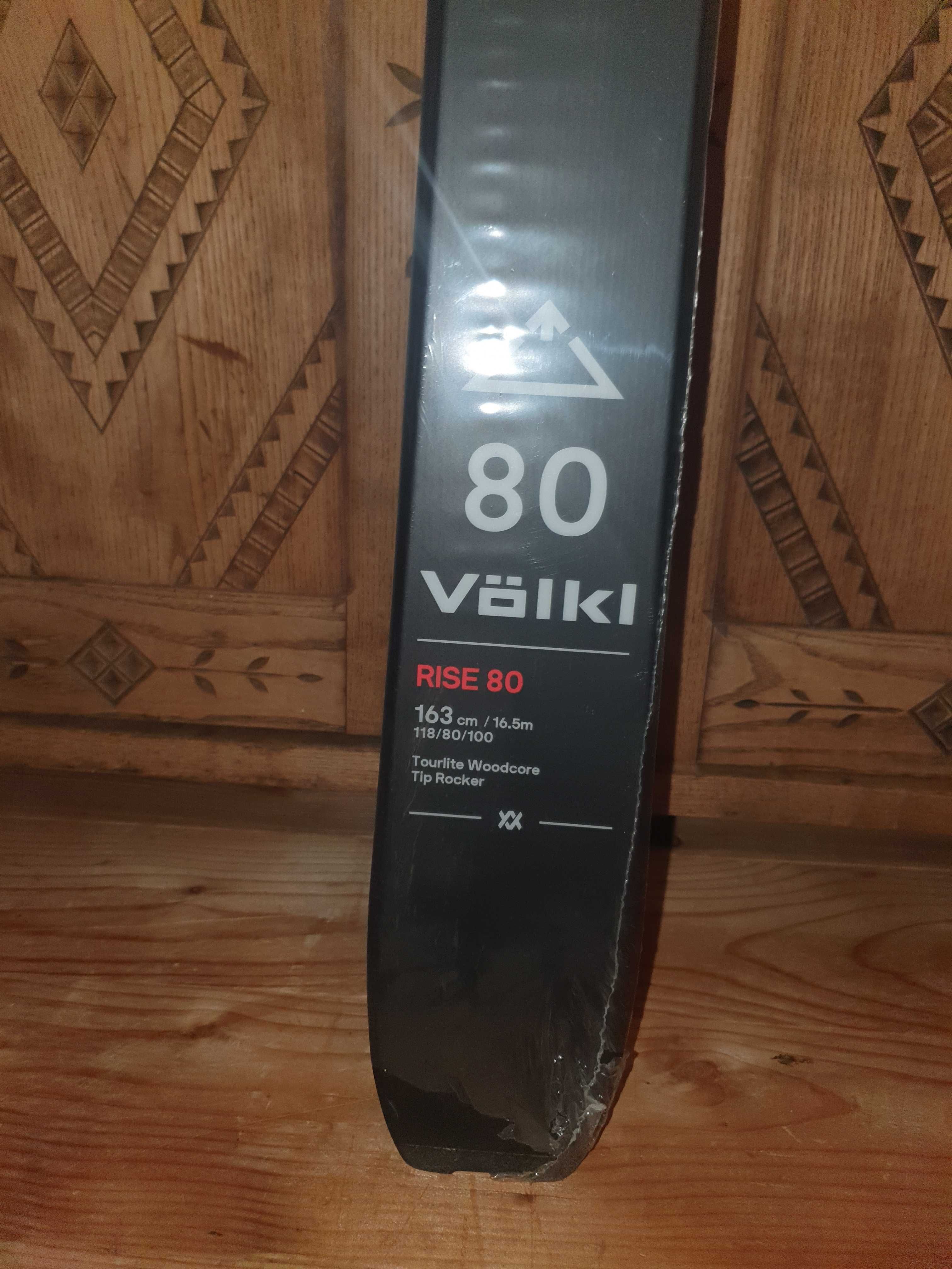 skitourowe VOLKL RISE 80 dł. 163 cm  Tip Rocker