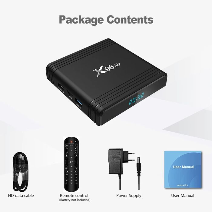 Смарт ТВ приставка X96 Air Android TV Box 4/64 Gb