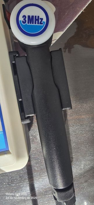 Ultrassom de 1mhz e 3mhz.