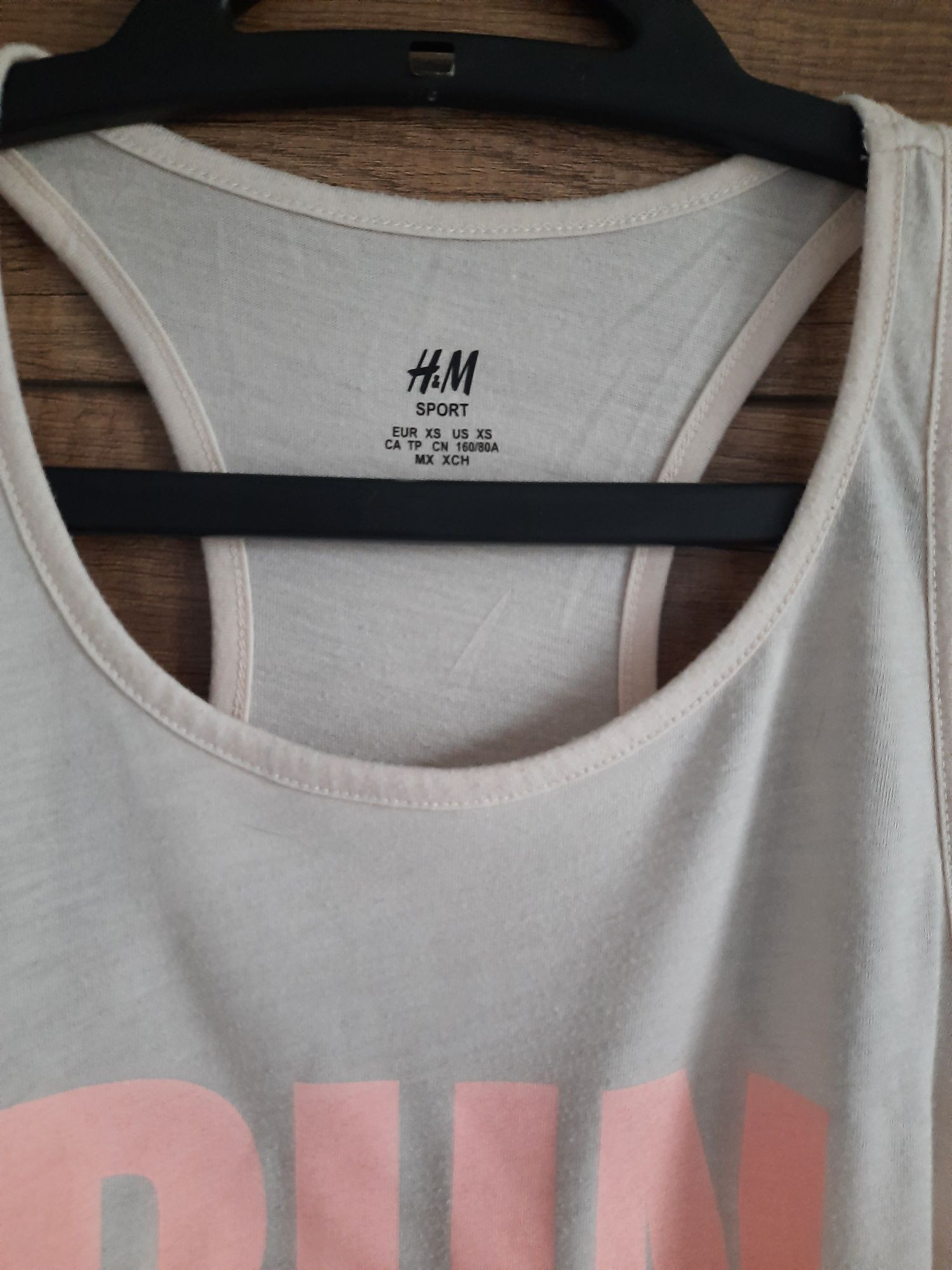 Koszulka sportowa H&M XS, sport, fitness,  siłownia