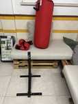 Saco de boxe vermelho Decathlon