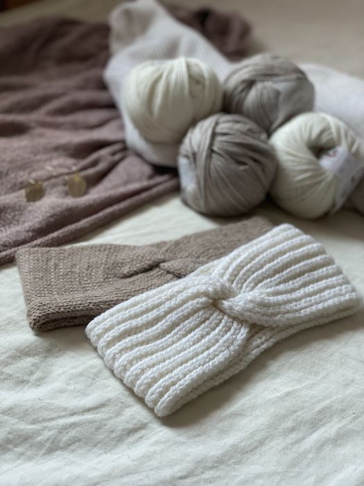 opaska z wełny merino 100% - HANDMADE