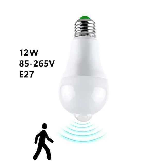 Lâmpada LED E27 220V c/ PIR Sensor de Movimento 12W