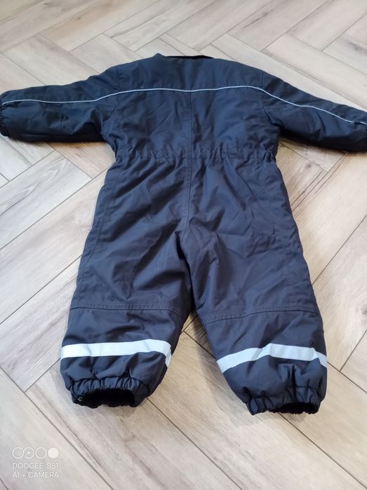 Kombinezon zimowy, dziecinny, chłopięcy, brązowy H&M róż.92