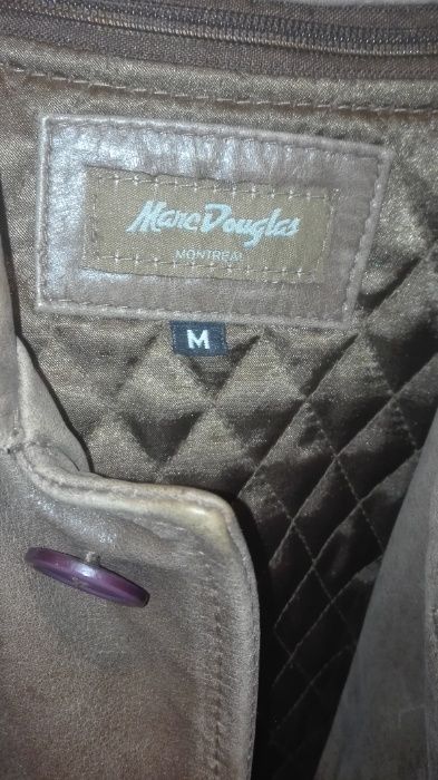 Casaco de pele para homem castanho