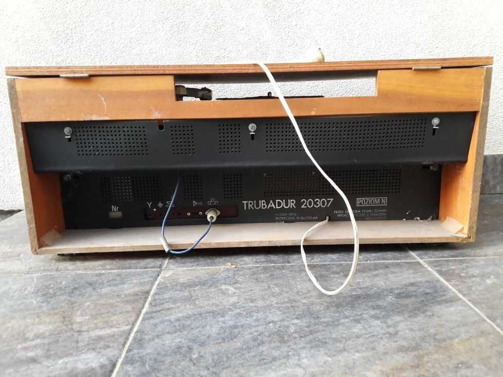 Radio lampowe radiogramofon Diora Trubadur PRL