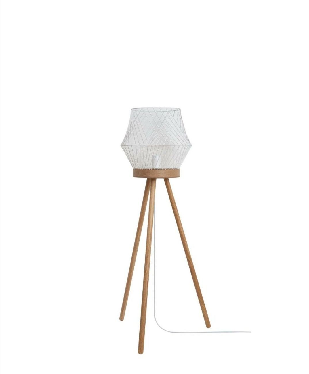 Lampa podlogowa Kanel biała nowa e27