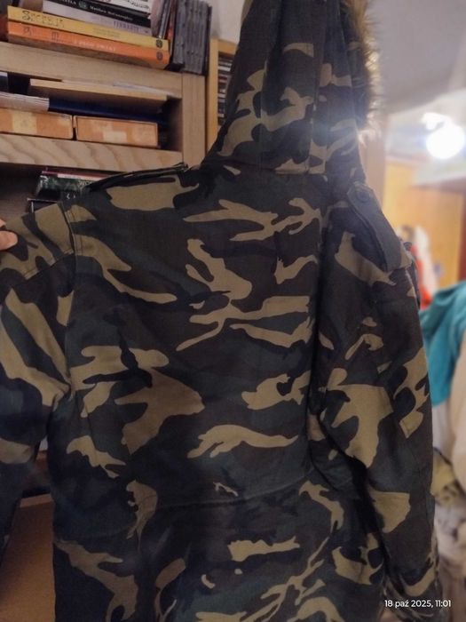 Kurtka męska militarne myśliwska moro Zara XL