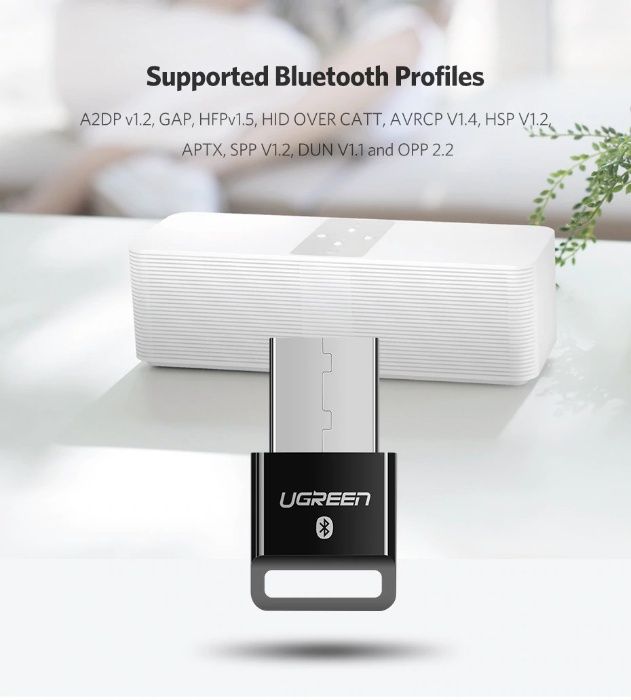UGREEN Adapter USB Bluetooth Qualcomm aptX