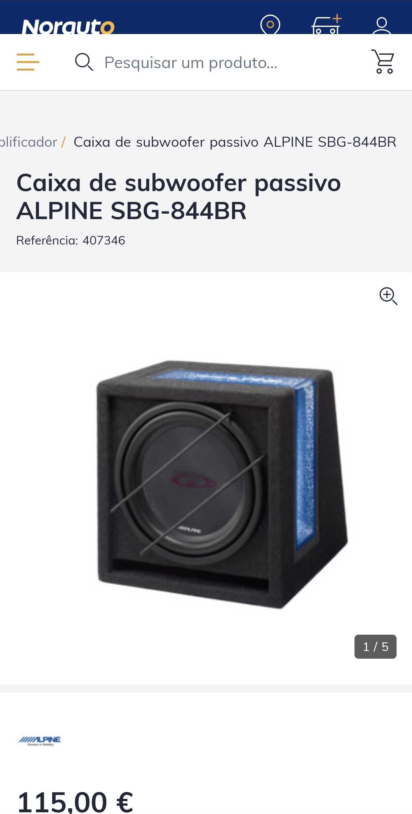 subwoofer alpine 400w NUNCA USADO