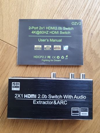 Hdmi switch + arc audio graber