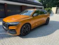 Audi Q8 Salon PL, Panorama, S-Line, Oś skrętna, HD Matrix, karbon, gwar 1/2026