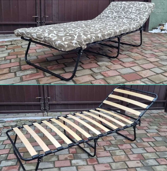 Раскладушка с матрасом кровать раскладная розкладне ліжко з подушкою