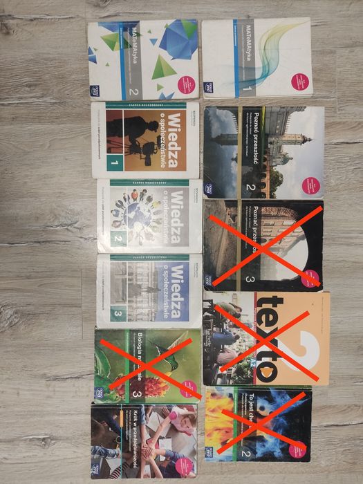 Sprzedam podręczniki do 1/2/3 klasy liceum/technikum
