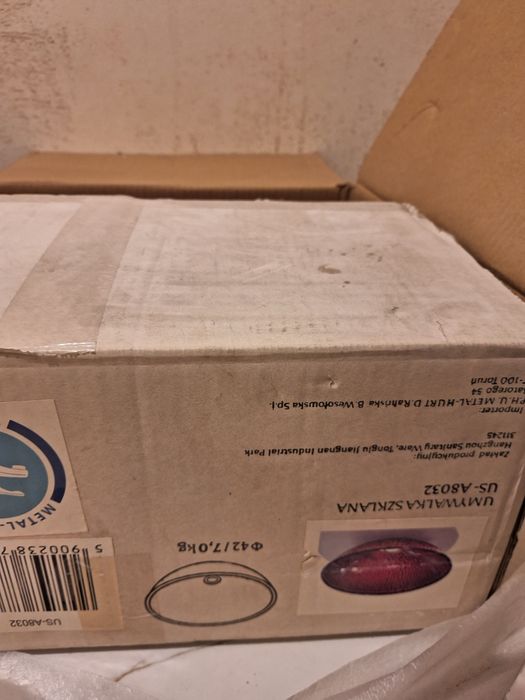 Umywalka  szklana nablatowa