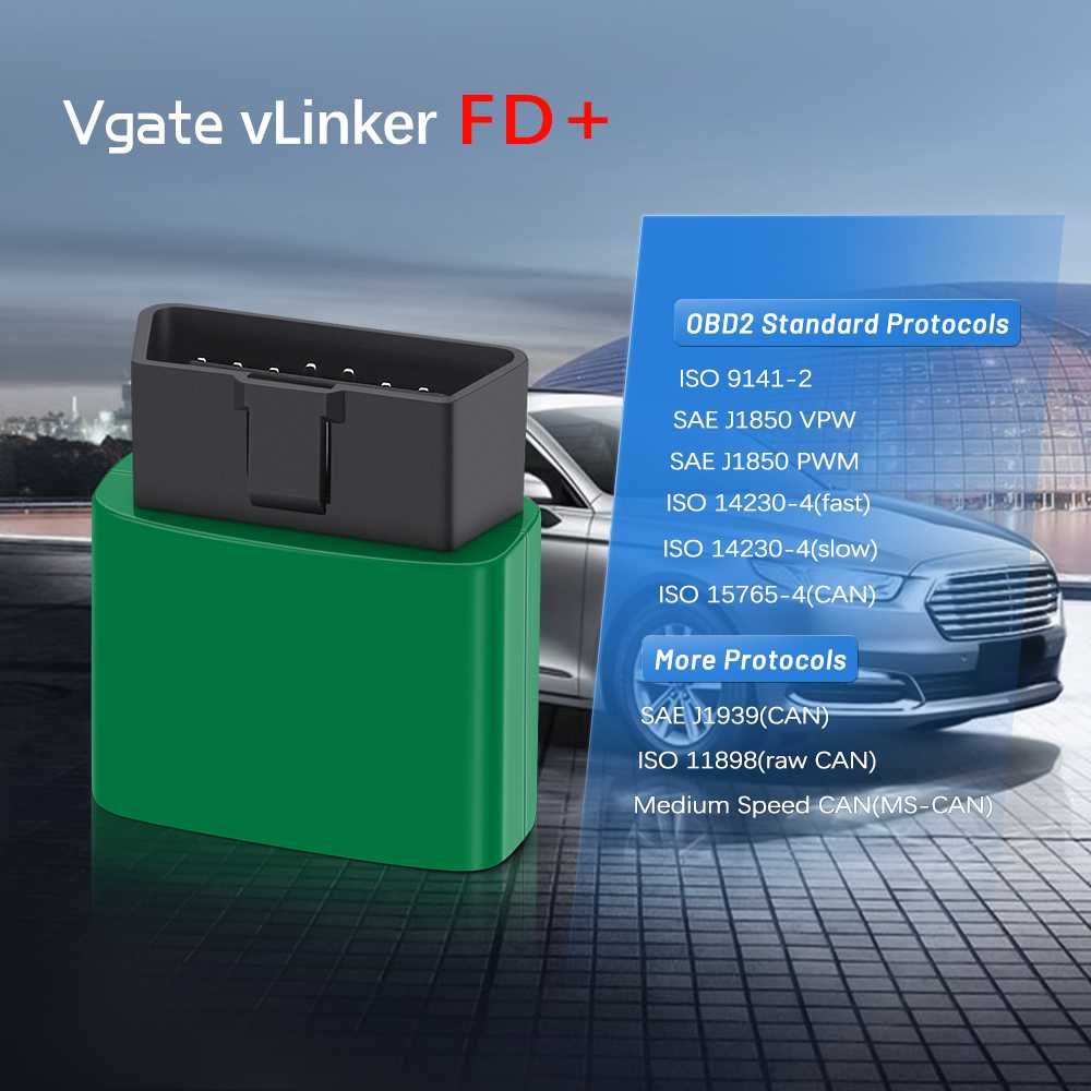 Tester błędów interfejs VLINKER FD+ BT 4.0