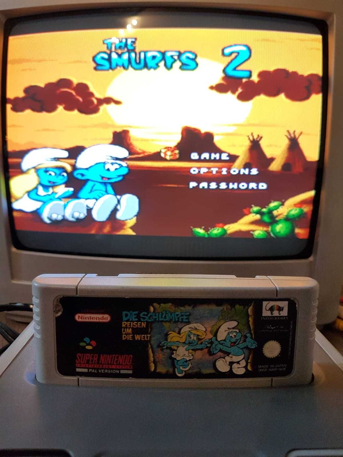 Smerfy 2 ORYGINAŁ SNES prezent Nintendo